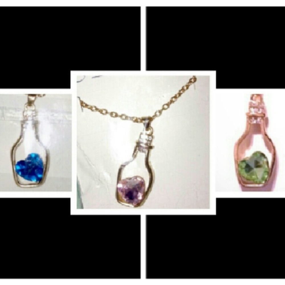 Get 3 Gold Toned Beautiful Unique Drift Bottle